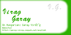 virag garay business card